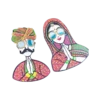 rajasthani couple fridge magnet