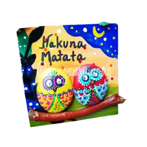 handpainted owl fridge magnet for couples