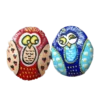 owl couple magnet clay