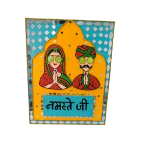 rajasthani couple wall jharokha