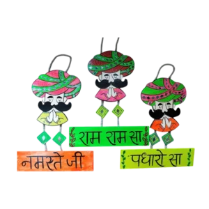 rajasthani man wall hangings set of 3