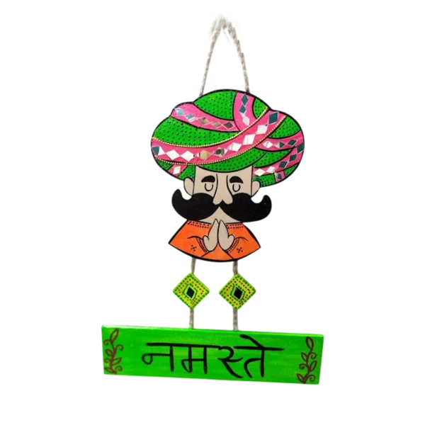 rajasthani man wall hanging