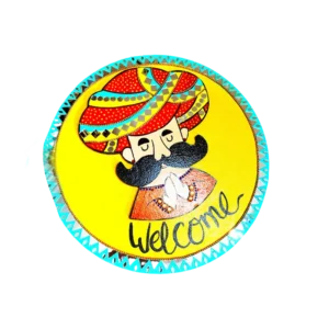 rajasthani man wall plate